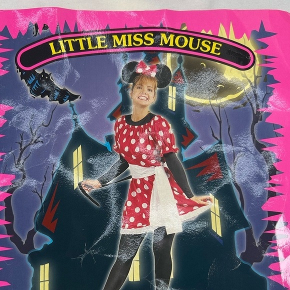 California Costumes Dresses & Skirts - Little Miss Mouse Red Polka Dot Dress & Sash only.  Sz M Halloween Costume Adult